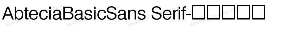AbteciaBasicSans Serif字体转换